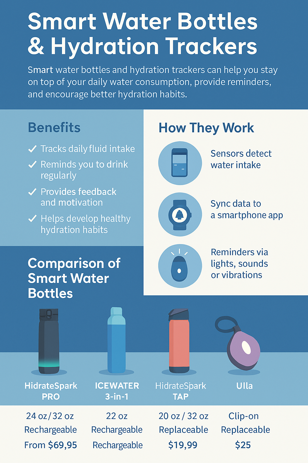 💧 Smart Water Bottles & Hydration Trackers Stay Hydrated the Smart Way